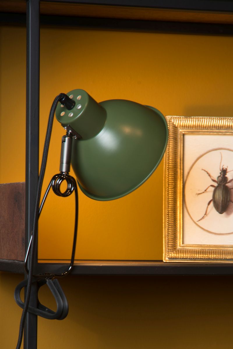 Lucide MOYS - Clamp lampa - 1xE27 - Zelená